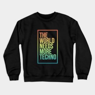 Techno music - summer style electronic music from the 90s Crewneck Sweatshirt